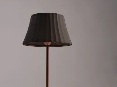 FLOOR LAMP---Folded lampshade 3D model