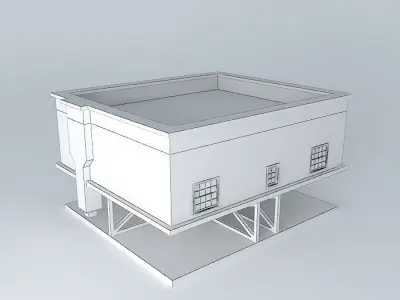 Upside down house Free 3D model