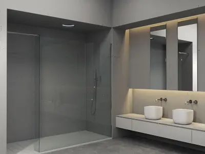 Bathroom furniture set Piana 2 3D model