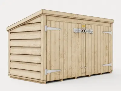 Storage Chest Low-poly 3D model