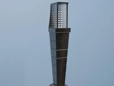 Monoposto Exterior Light 3D model