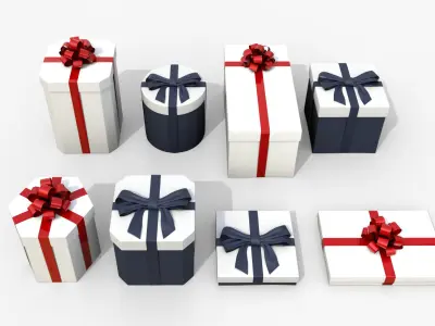  Gift Boxes - Tied Ribbon Variety 
