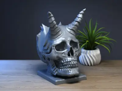 Skull dragon ps5 controller stand 3D print model