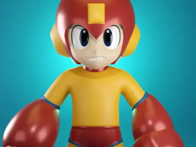 Rockman MegaMan 3D model Nes Famicom Japan 3D model