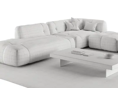 Furniture sets 03 Living room 3D model