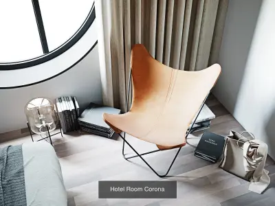 Bedroom Collection 1 different rooms 3D Model Pack