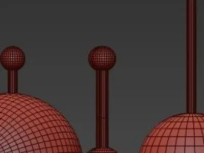 Gold Balls 3D model