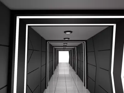 Hallway 3D model