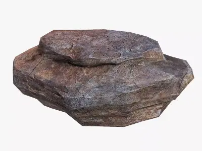 Big Stone 2 low poly Low-poly 3D model