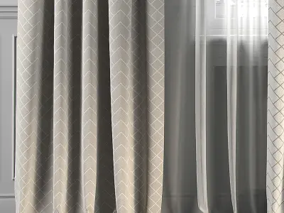 Curtain Set 162 3D model