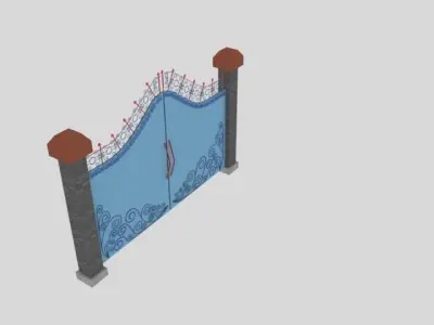 gate for house 3D model