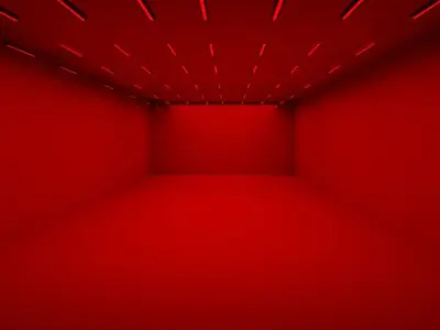 lighted room  Low-poly 3D model