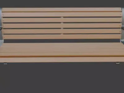 Classic Park Bench 3D model purchase