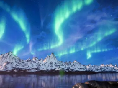 Aurora borealis 3D model