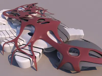 0121 - Organic Building 3D model