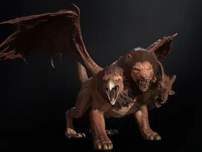  Chimera High Poly for 3d Print 3D print model