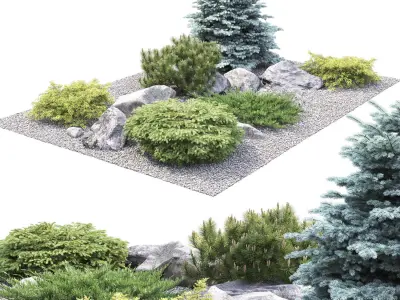 Alpine hill 02 3D model