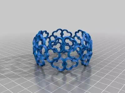 Stain Glass Window Bracelet Free 3D print model
