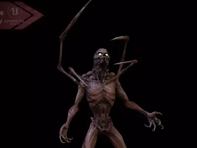 Monster Mutant7 Low-poly 3D model