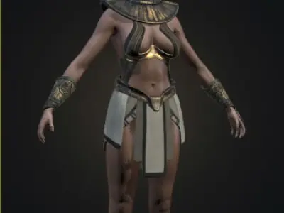 Bastet Jaffa Low-poly 3D model