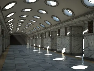 Corridor 01 3D model