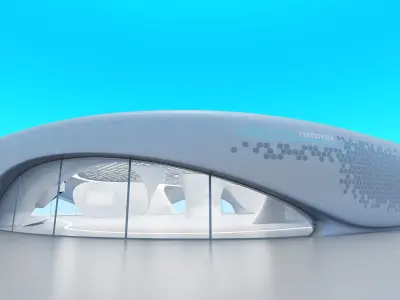  Futuristic Exbition Exterior and Interior 