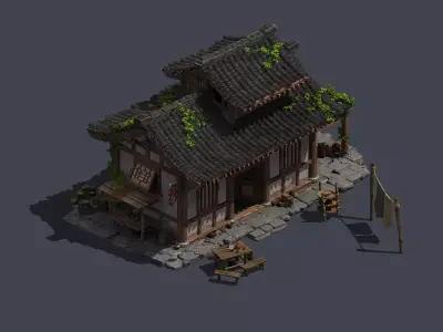 house old house 3D model purchase