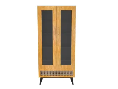 Double Door Cabinet Low-poly 3D model