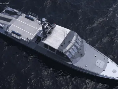  Military Boat Mark V Camo Dark 