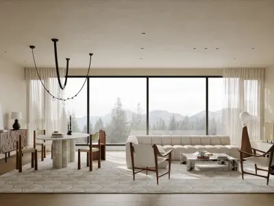 apartment interior scenes    3D model 27