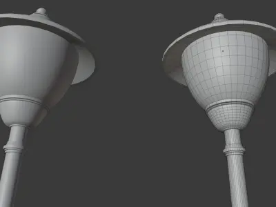STREET LIGHT Low-poly 3D model 4