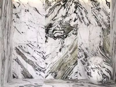 Explosion black marble 3D model