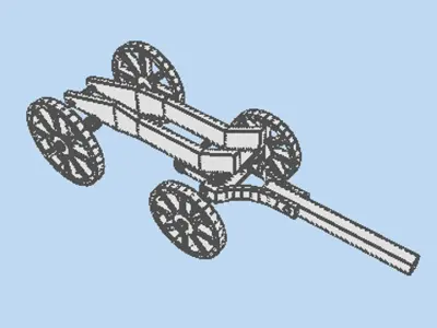 Wagon - Freight 3D model