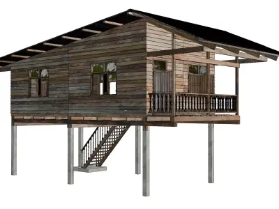 Thai House-01 3D model