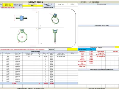 Radiant Cut Solitaire Ring with Hidden Accent 3D print model