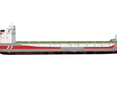 Cargo tanker ship Low-poly ap Low-poly 3D model