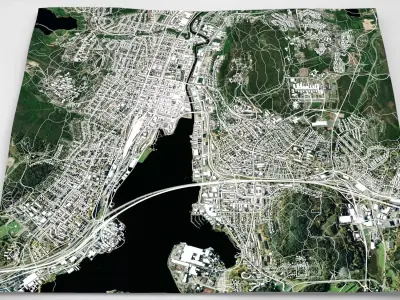 Cityscape Sundsvall Sweden 3D model