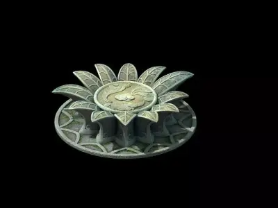 Model - Kapya Buddha Forest Little Lotus Block 07 3D model