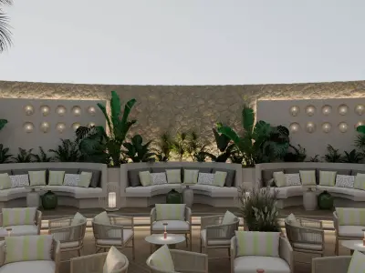 Cafe Restaurant 3D Model 3D model