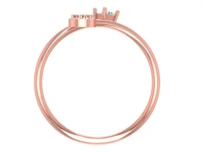 Women Light Weight Band Ring 3D print model