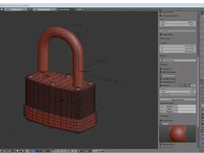 Padlock 3D model