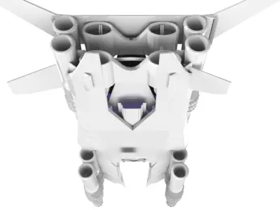 Spaceship Fighter 3D Sci-Fi Game Model 3D 3D model 3D model