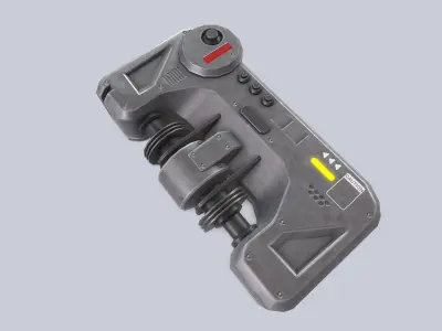 Scifi battery Low-poly 3D model