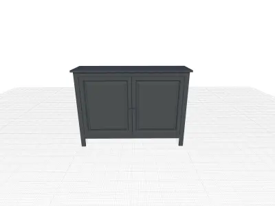 August Grove Abingdon Accent Cabinet 3D model