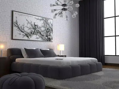 MODERN BEDROOM 3D model