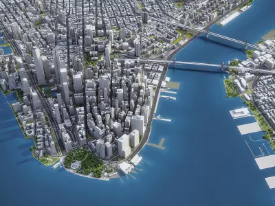 New York Low-poly 3D model