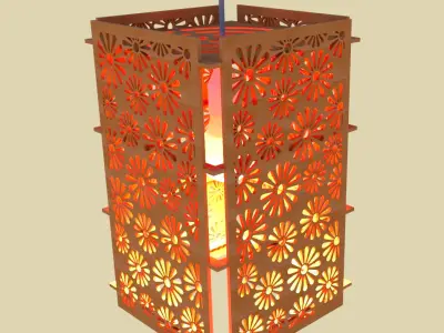 Chandelier lamp 3D 3D model