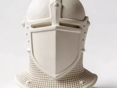 Helmet Base Mesh Collection 3D model