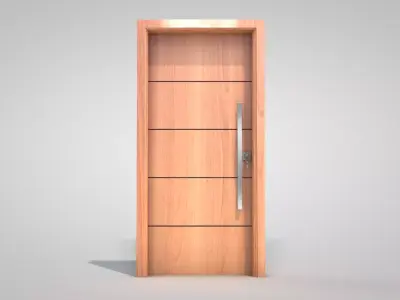 Living Room Door Complete 3D model