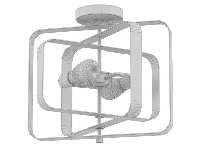 LINKED SEMI FLUSH CEILING LIGHT 3D model